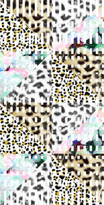 Animal Large Leopard Geo Fur Angles Neutral P