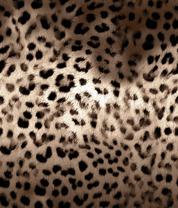 Animal Large Leopard Faux Fur Sepia P