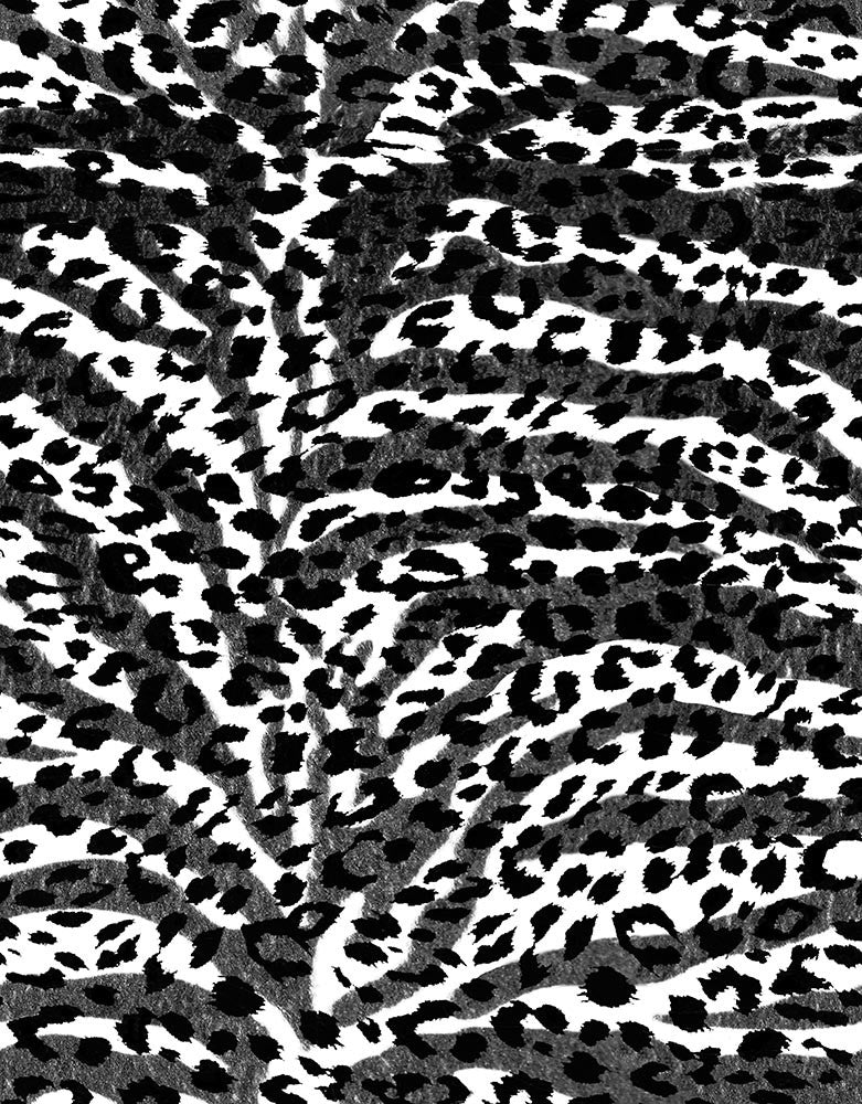 Animal Large Zebra Leopard Spots Black/White P