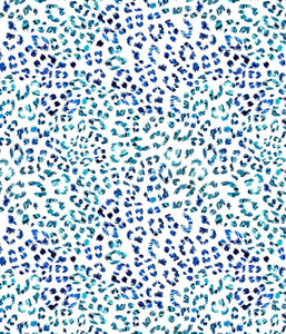 Animal Medium Leopard Tie Dye Spots Blue P
