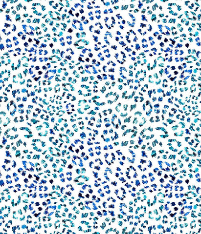 Animal Medium Leopard Tie Dye Spots Blue P