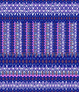 Ethnic Large Stripe Geo Batik Fun Blue P