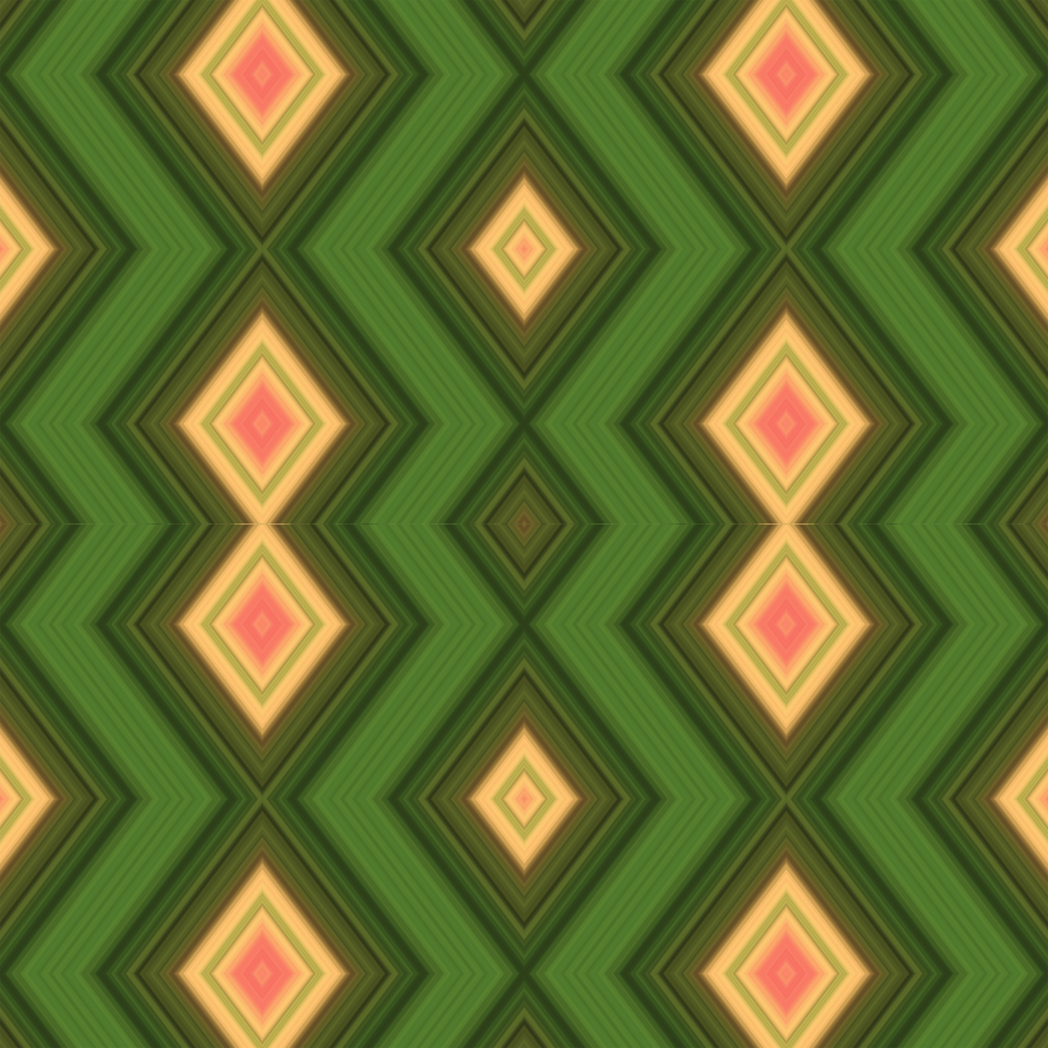 Ethnic Waves Green/Yellow/Red P
