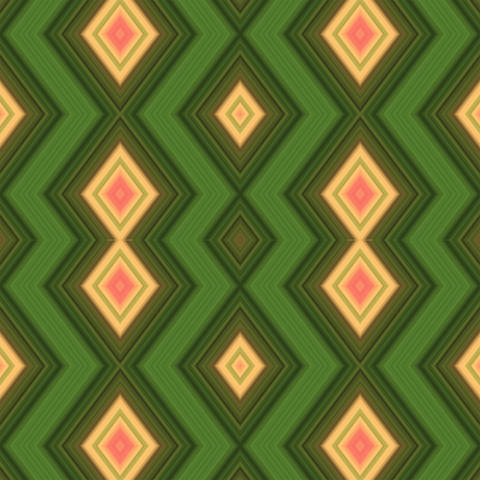 Ethnic Waves Green/Yellow/Red P